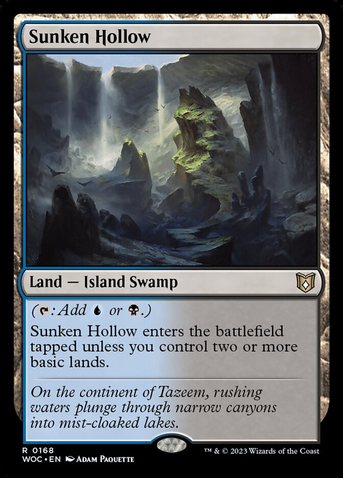 Sunken Hollow (168) - Wilds of Eldraine Commander (WOC)