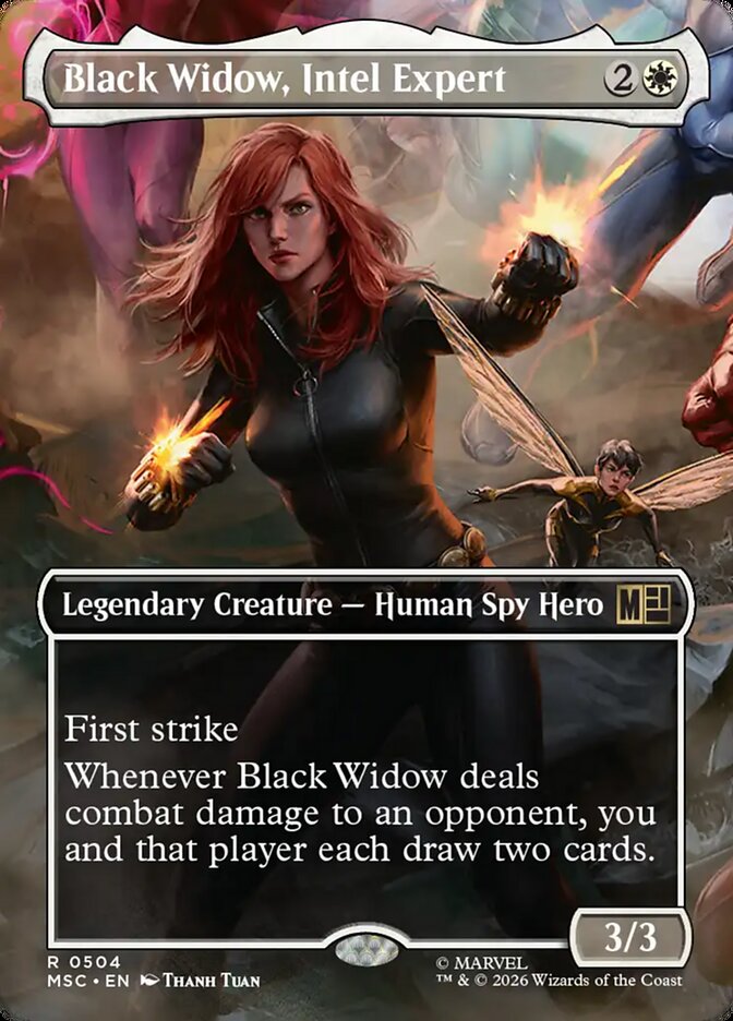 Black Widow, Intel Expert (504) - Marvel Super Heroes Commander (MSC)