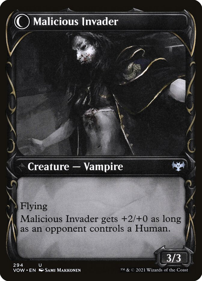 Innocent Traveler // Malicious Invader (294) - Innistrad: Crimson Vow (VOW)