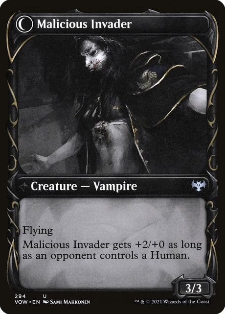 Innocent Traveler // Malicious Invader (294) - Innistrad: Crimson Vow (VOW)