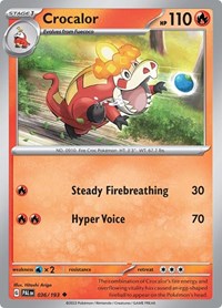 Crocalor (36) - SV02: Paldea Evolved (PAL)