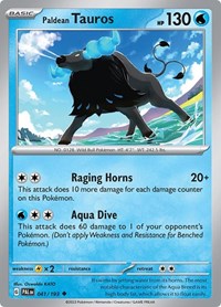 Paldean Tauros (41) - SV02: Paldea Evolved (PAL)
