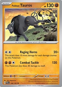 Paldean Tauros (108) - SV02: Paldea Evolved (PAL)