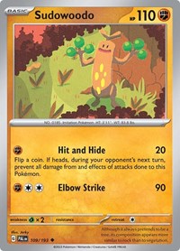 Sudowoodo (109) - SV02: Paldea Evolved (PAL)