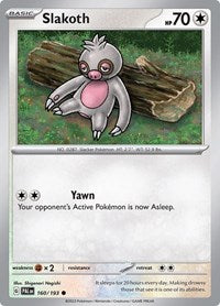 Slakoth (160) - SV02: Paldea Evolved (PAL)