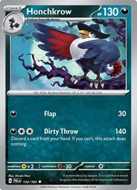 Honchkrow (132) - SV02: Paldea Evolved (PAL)