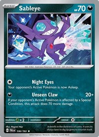 Sableye (136) - SV02: Paldea Evolved (PAL)