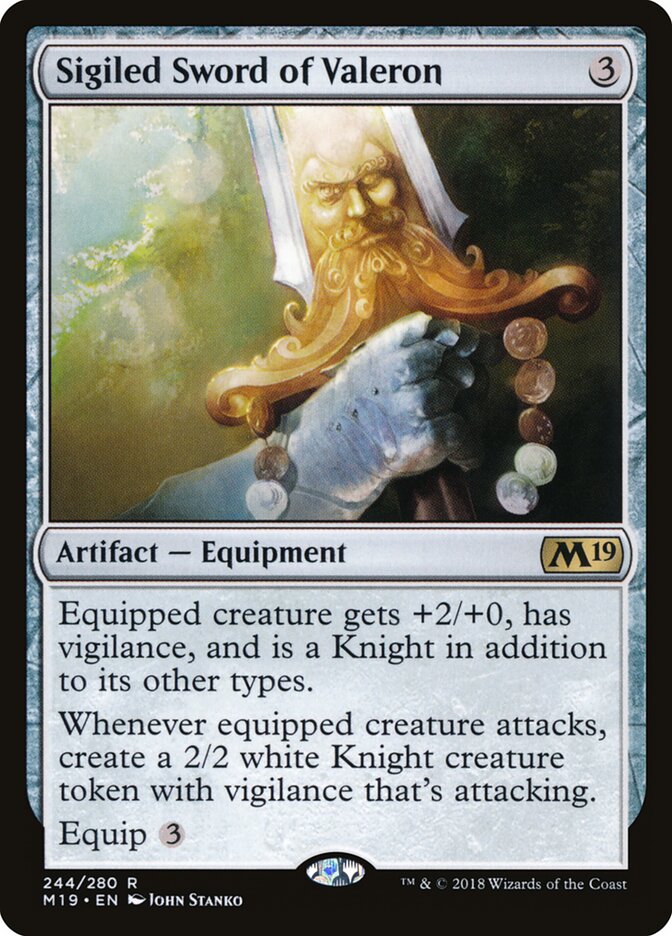 Sigiled Sword of Valeron (244) - Core Set 2019 (M19)