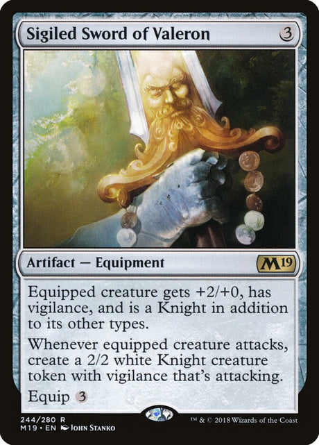 Sigiled Sword of Valeron (244) - Core Set 2019 (M19)
