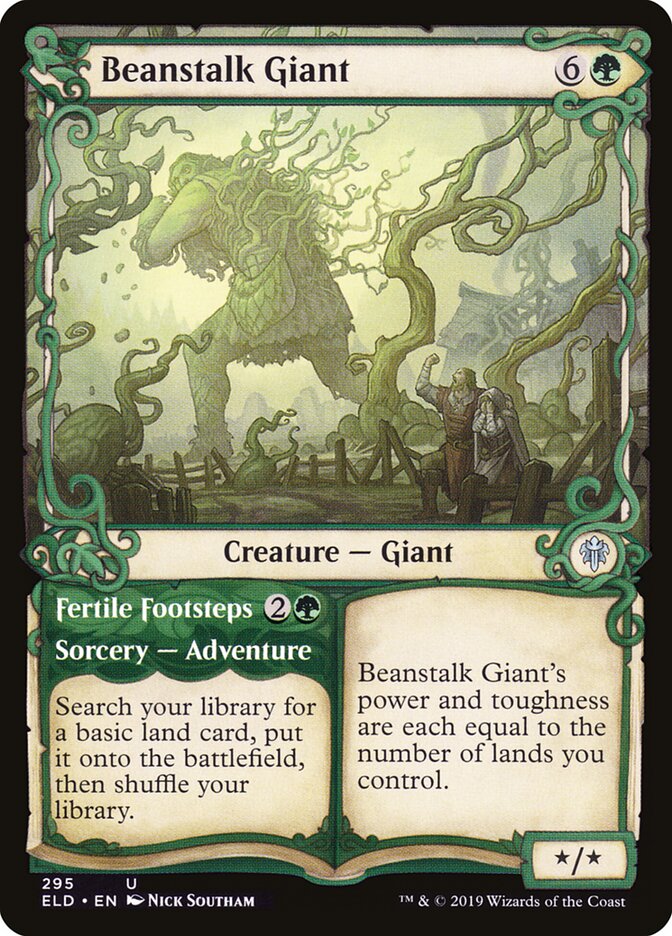 Beanstalk Giant // Fertile Footsteps (295) - Throne of Eldraine (ELD)