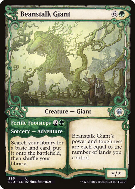 Beanstalk Giant // Fertile Footsteps (295) - Throne of Eldraine (ELD)