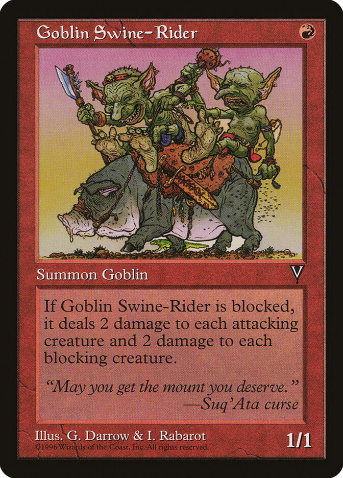 Goblin Swine-Rider (81) - Visions (VIS)