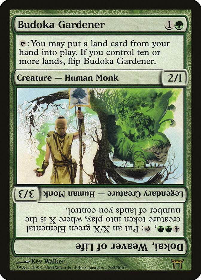 Budoka Gardener // Dokai, Weaver of Life (202) - Champions of Kamigawa (CHK)