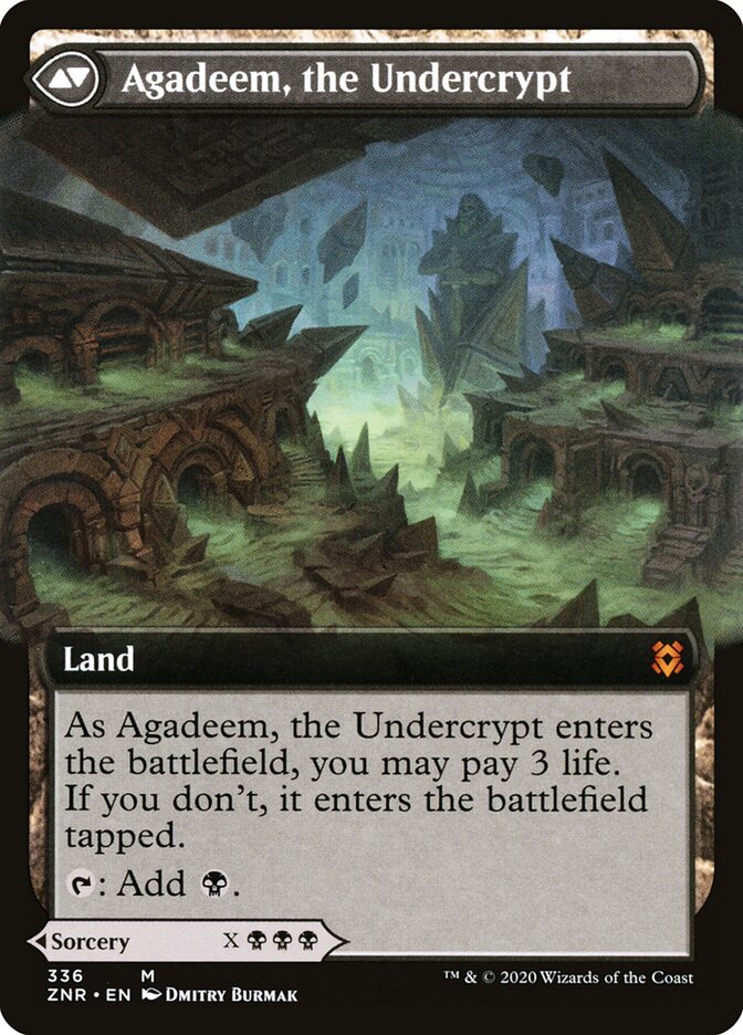 Agadeem's Awakening // Agadeem, the Undercrypt (336) - Zendikar Rising (ZNR)