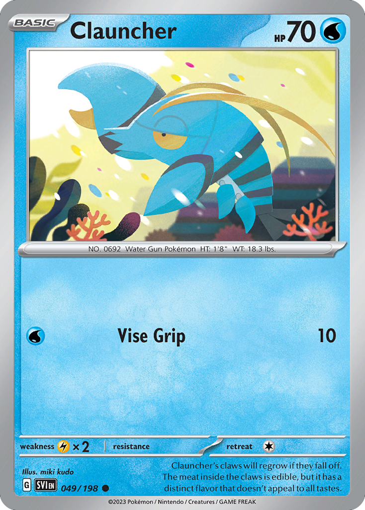 Clauncher (49/198) - [Reverse Holo] Scarlet & Violet (SVI)