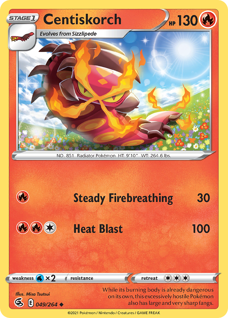 Centiskorch (49/264) - Fusion Strike (FST)
