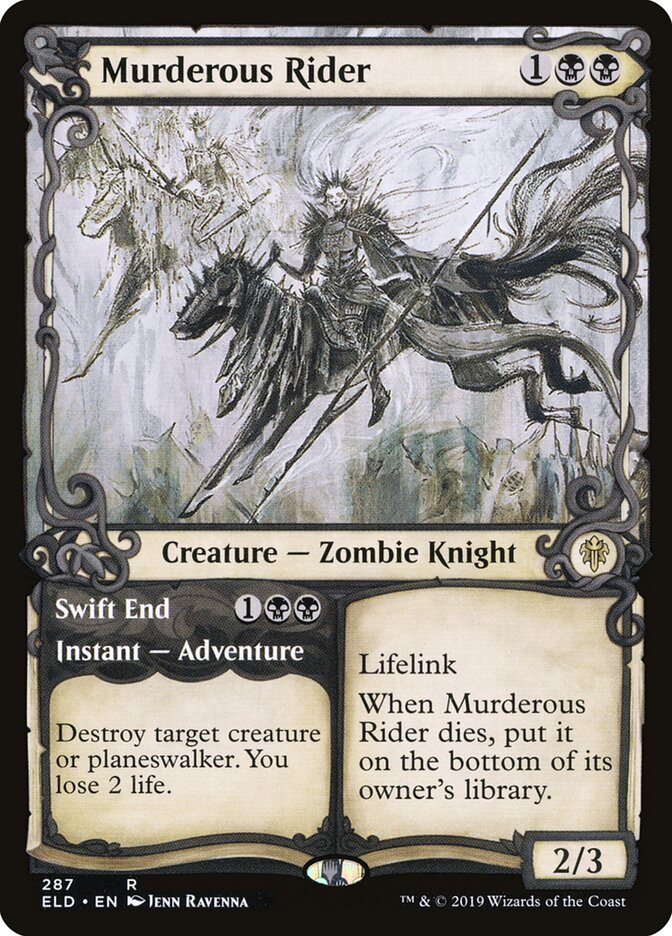 Murderous Rider // Swift End (287) - Throne of Eldraine (ELD)