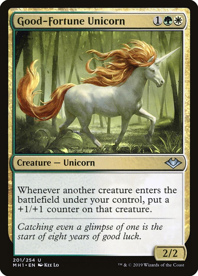 Good-Fortune Unicorn (201) - Modern Horizons (MH1)