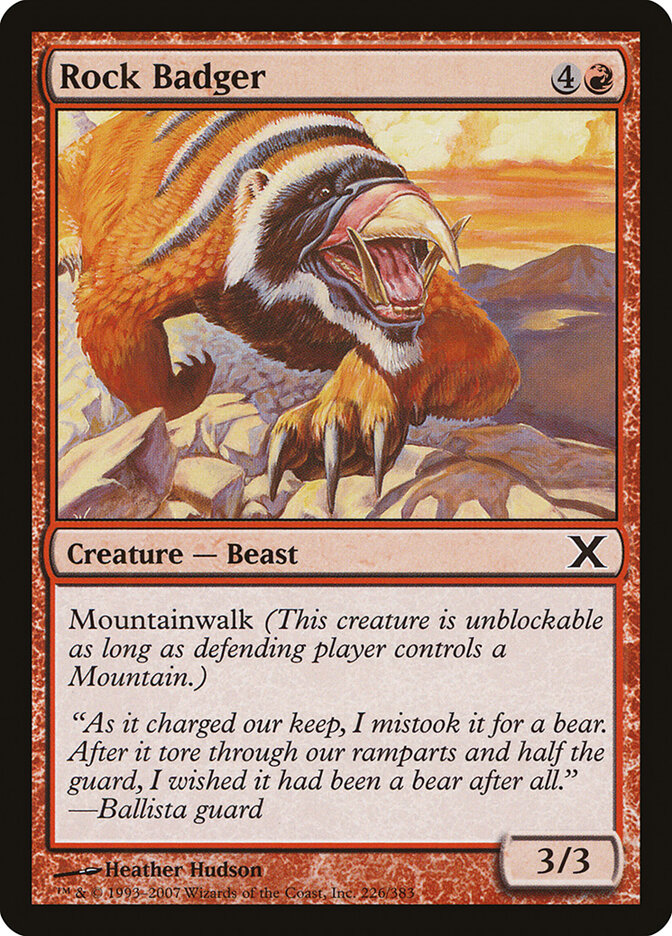 Rock Badger (226) - Tenth Edition (10E)