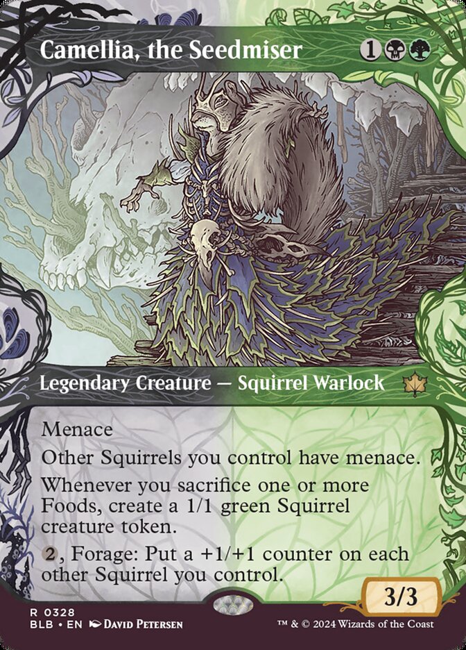 Camellia, the Seedmiser - [Foil, Showcase] Bloomburrow (BLB)