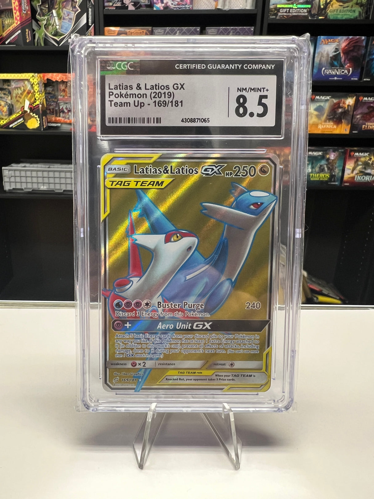 Latias & Latios GX (Full Art) - [Graded CGC 8.5] SM Team Up (SM9)