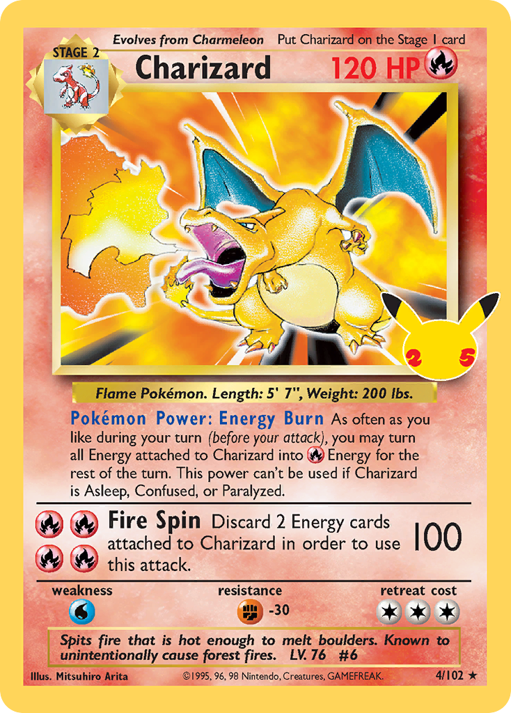 Charizard (4/25) - [Holo Foil] Celebrations: Classic Collection (CEL)