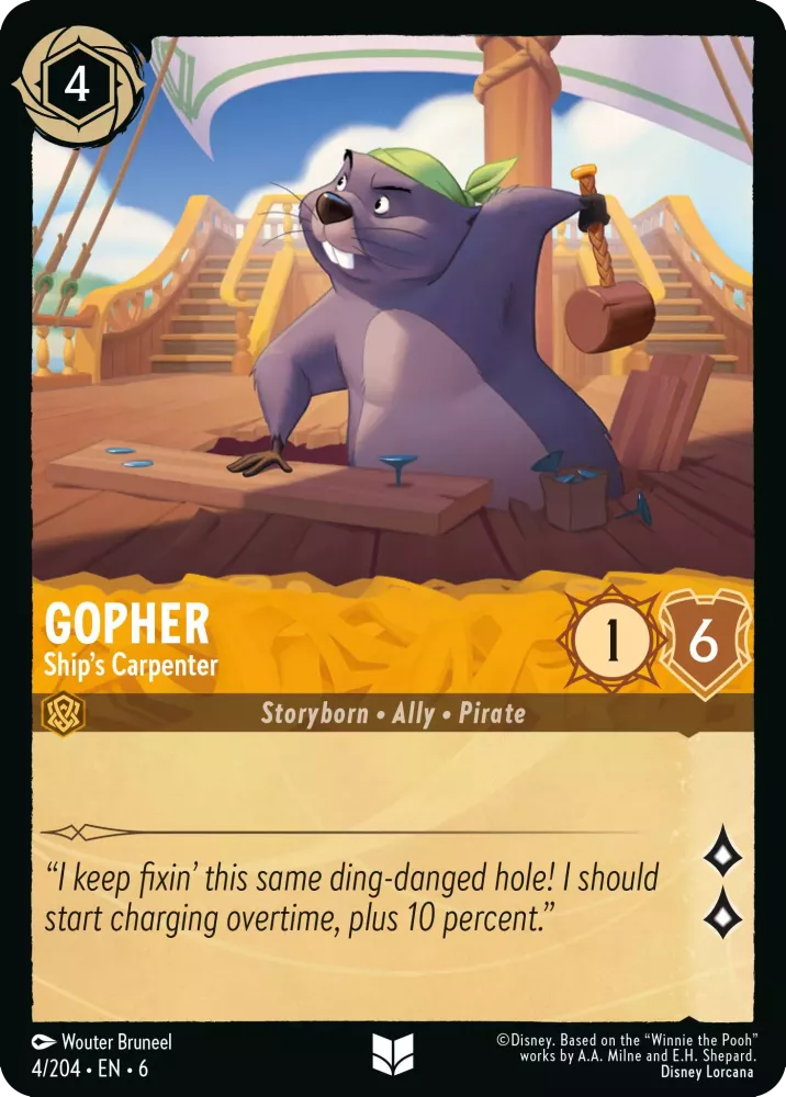 Gopher - Ship's Carpenter - [Foil] Azurite Sea (6)