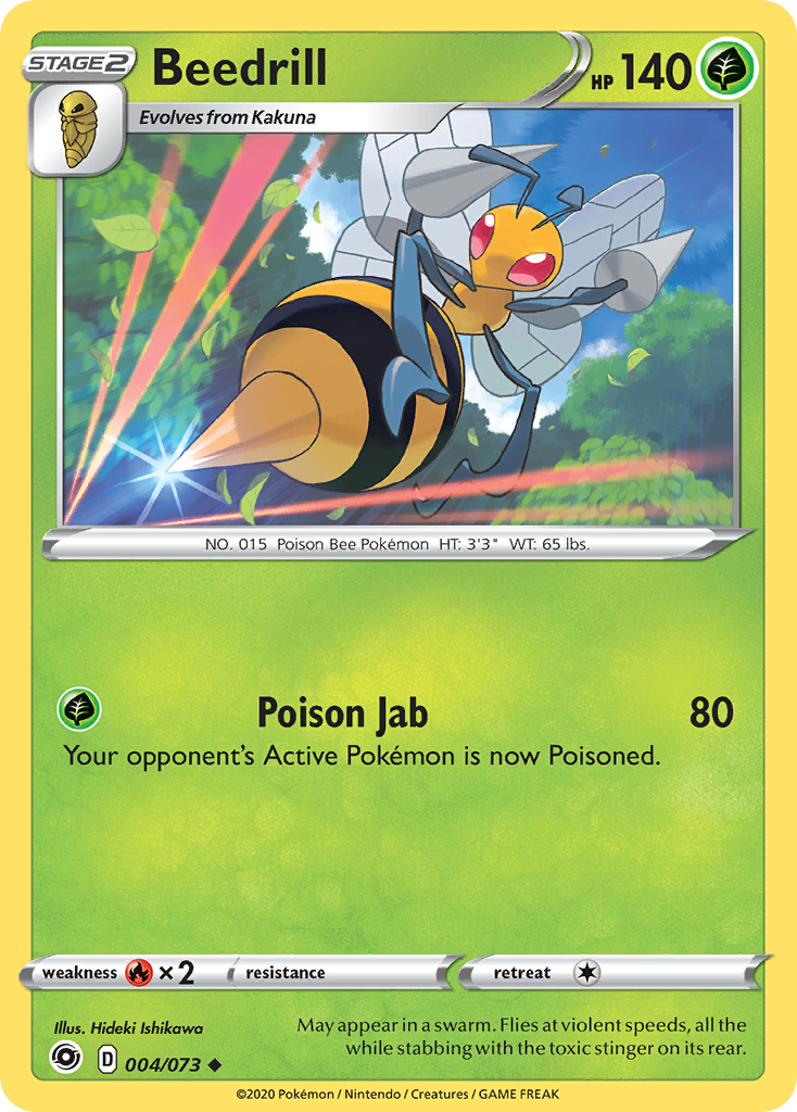 Beedrill (4/73) - [Reverse Holo] Champion's Path (CPA)