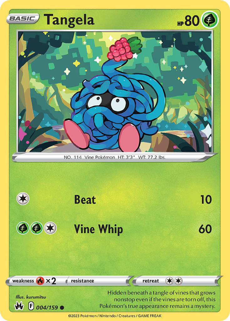 Tangela (4/159) - [Reverse Holo] Crown Zenith (CRZ)