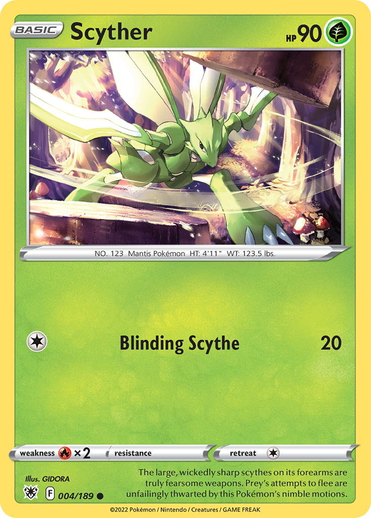 Scyther (4/189) - [Reverse Holo] Astral Radiance (ASR)