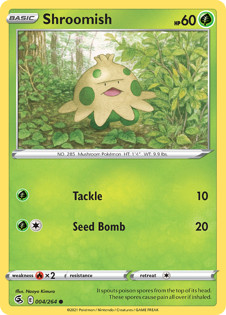 Shroomish (4/264) - [Reverse Holo] Fusion Strike (FST)