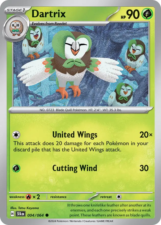 Dartrix (4/64) - [Reverse Holo] Shrouded Fable (SFA)