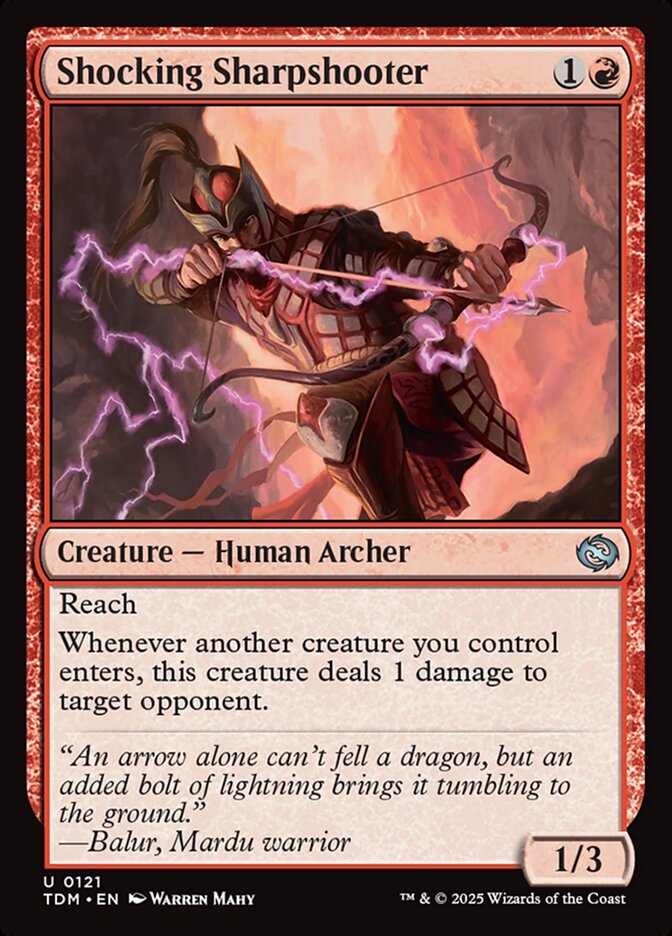 Shocking Sharpshooter (121) - Tarkir: Dragonstorm (TDM)