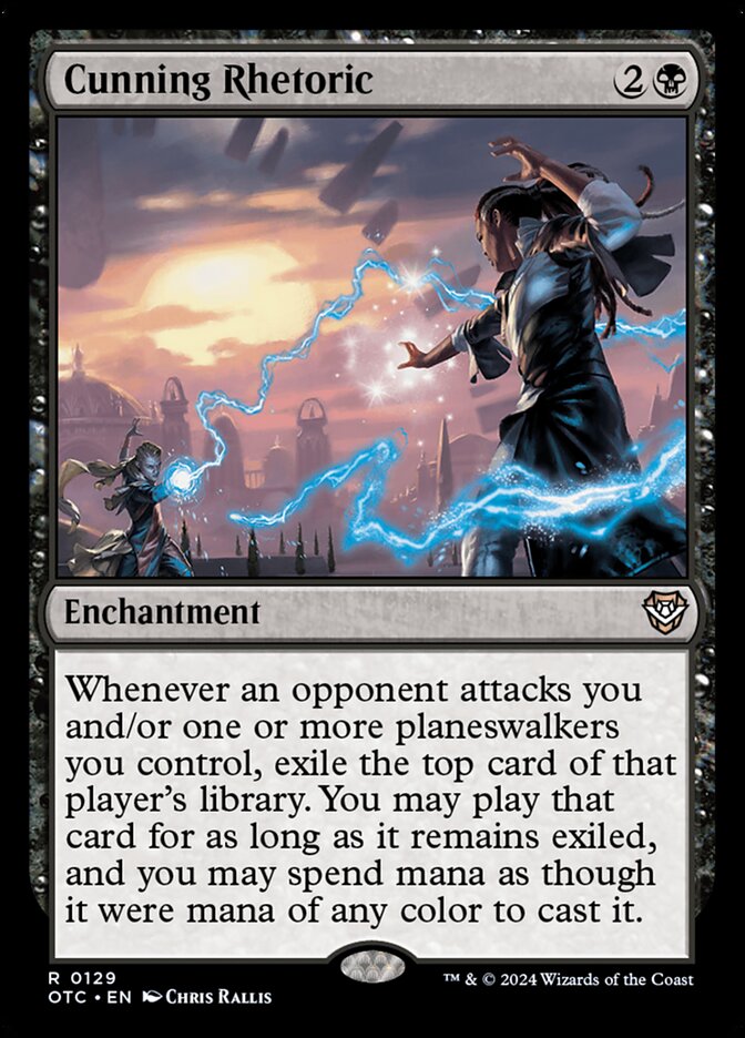 Cunning Rhetoric (129) - Outlaws of Thunder Junction Commander (OTC)