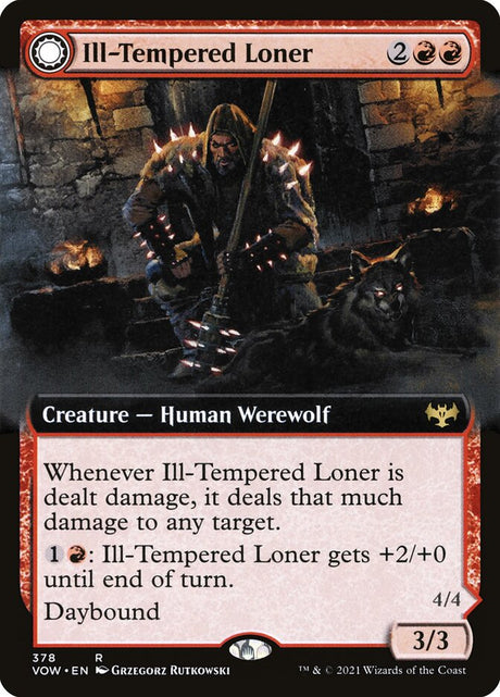 Ill-Tempered Loner // Howlpack Avenger (378) - Innistrad: Crimson Vow (VOW)