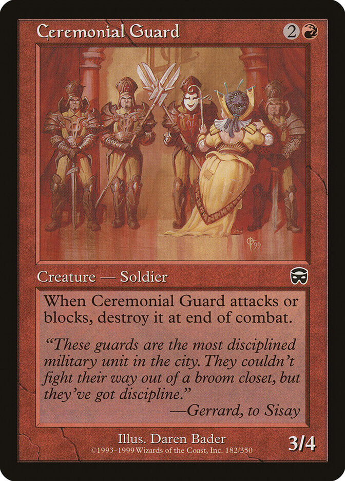 Ceremonial Guard (182) - Mercadian Masques (MMQ)