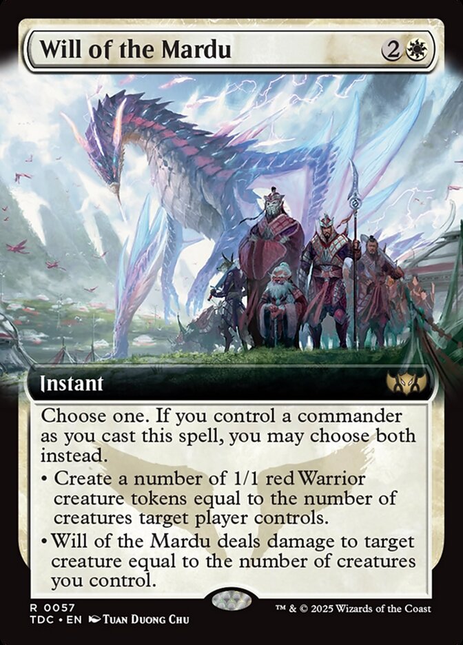 Will of the Mardu - [Extended Art] Tarkir: Dragonstorm Commander (TDC)