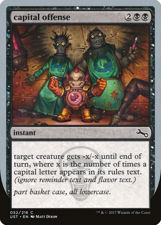 capital offense (52) - Unstable (UST)