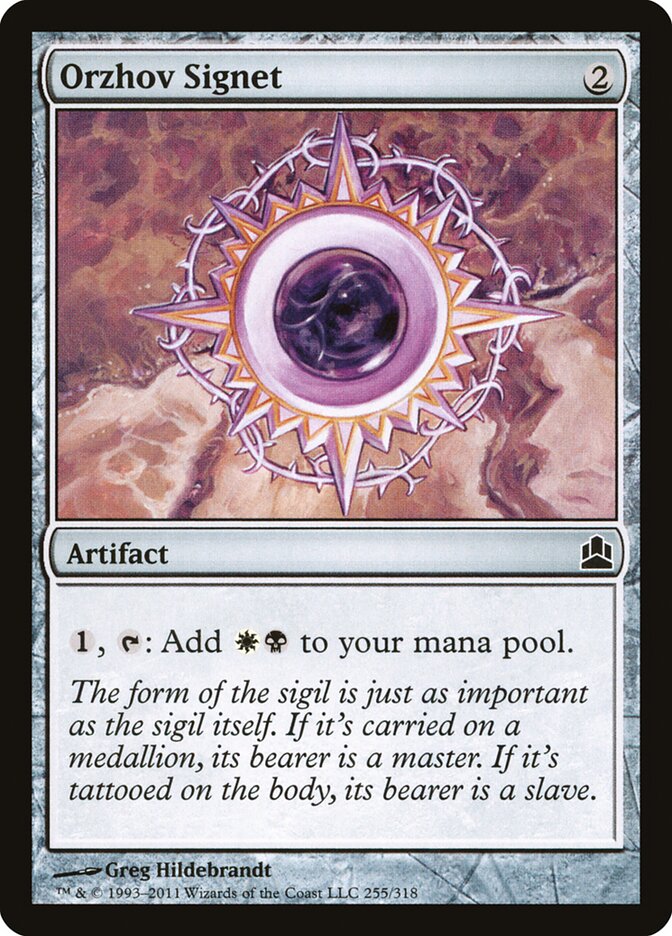 Orzhov Signet (255) - Commander 2011 (CMD)