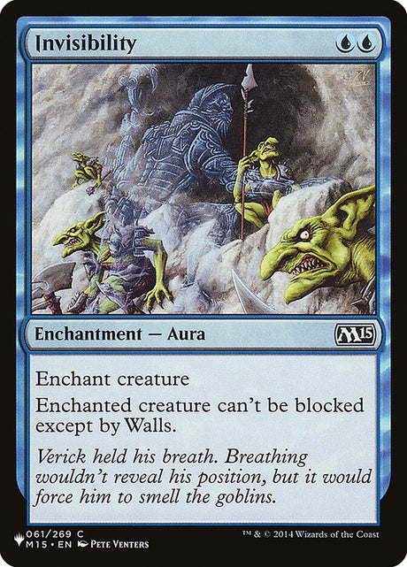 Invisibility (M15-61) - The List (PLST)