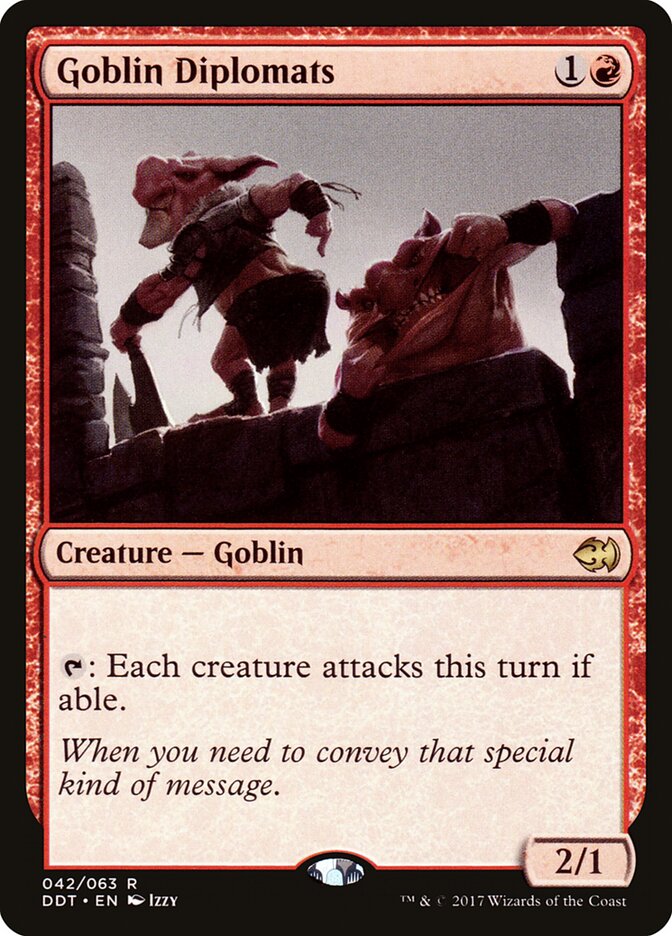Goblin Diplomats (42) - Duel Decks: Merfolk vs. Goblins (DDT)