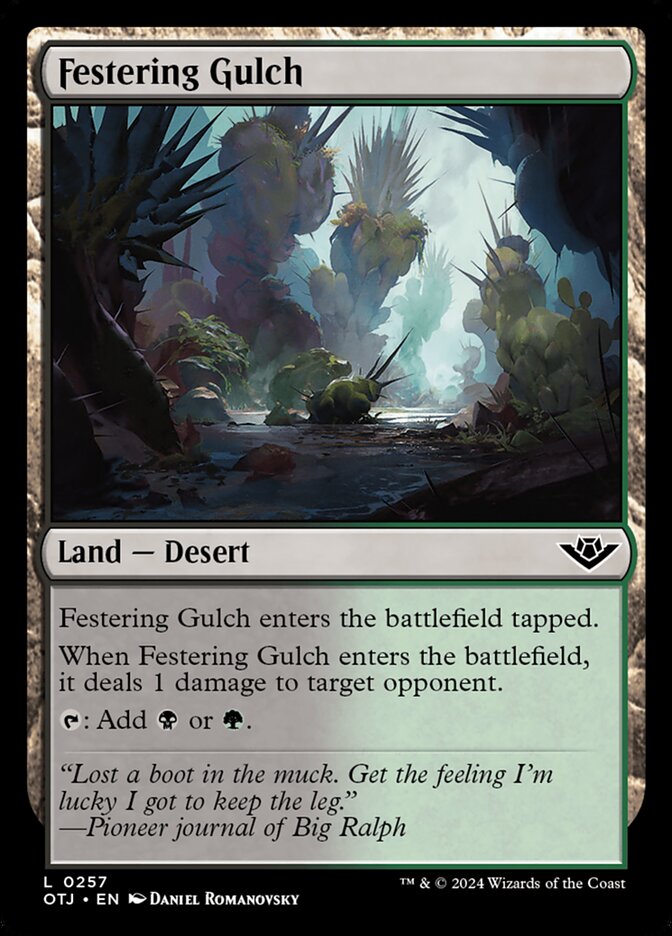 Festering Gulch - [Foil] Outlaws of Thunder Junction (OTJ)