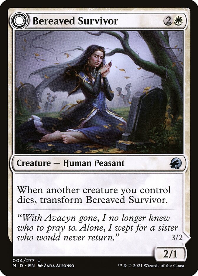 Bereaved Survivor // Dauntless Avenger (4) - Innistrad: Midnight Hunt (MID)
