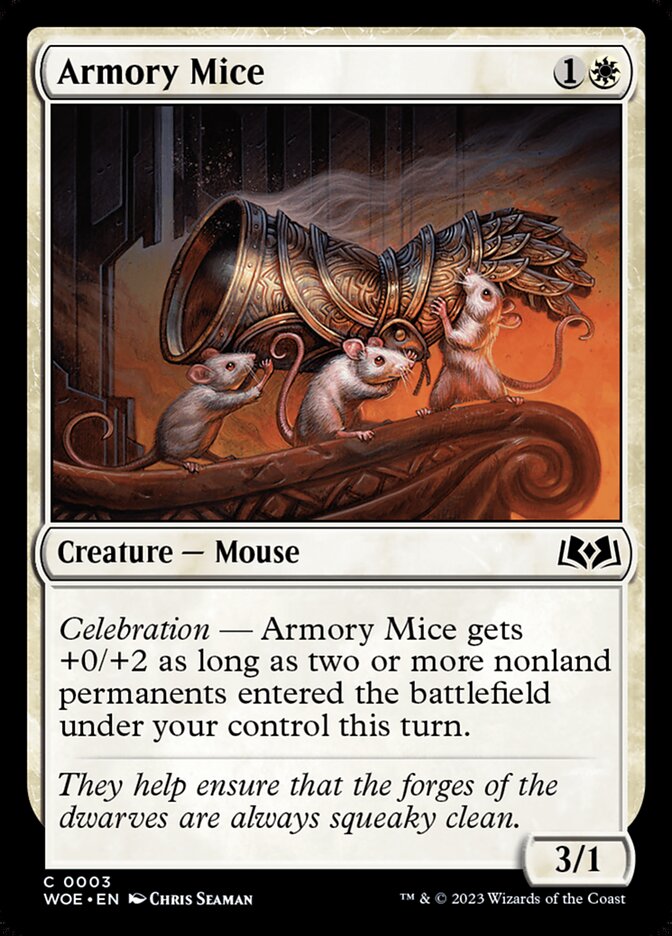 Armory Mice (3) - Wilds of Eldraine (WOE)