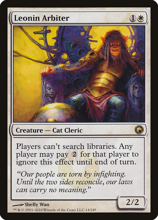 Leonin Arbiter (14) - Scars of Mirrodin (SOM)