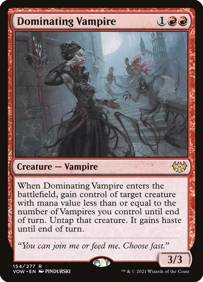 Dominating Vampire (154) - Innistrad: Crimson Vow (VOW)