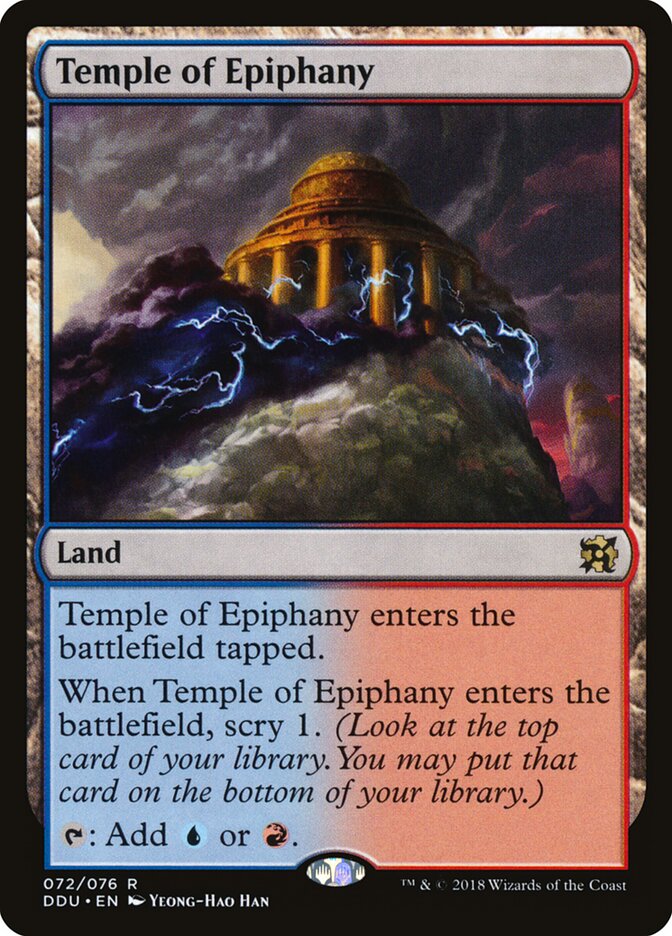 Temple of Epiphany (72) - Duel Decks: Elves vs. Inventors (DDU)