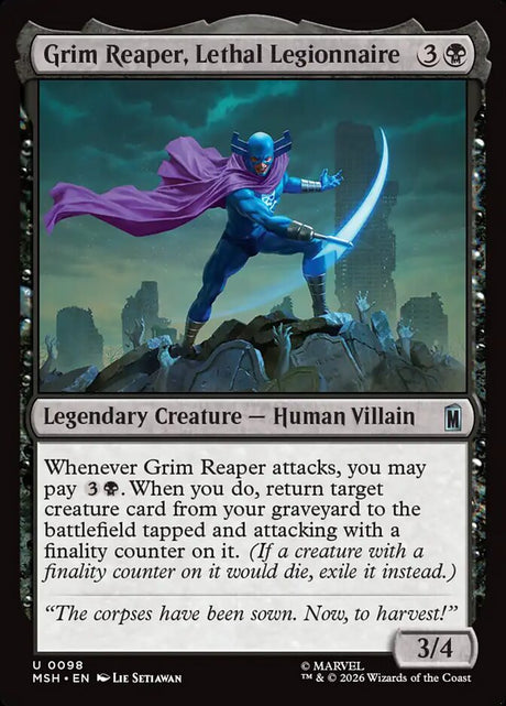 Grim Reaper, Lethal Legionnaire (98) - Marvel Super Heroes (MSH)