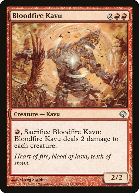 Bloodfire Kavu (54) - Duel Decks: Venser vs. Koth (DDI)