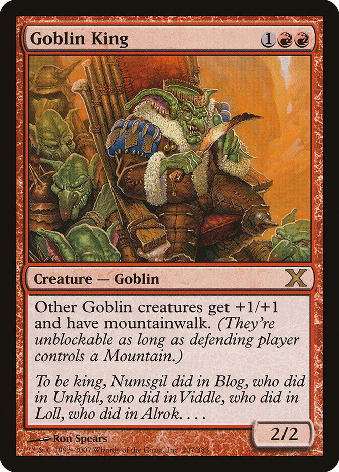 Goblin King (207) - Tenth Edition (10E)